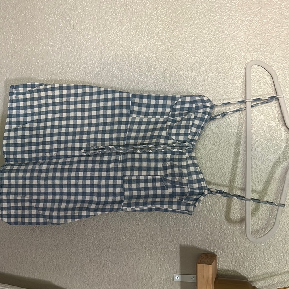 Skylar+Madison blue and white checkered sundress